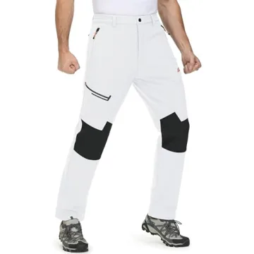 Waterproof Fleece-Lined Ski Pants for Men - Warm & Durable