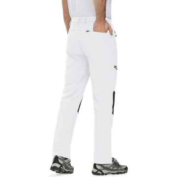 Waterproof Fleece-Lined Ski Pants for Men - Warm & Durable