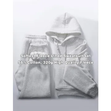 Flygo Women's Fleece 2 Piece Sweatsuit for Maximum Comfort