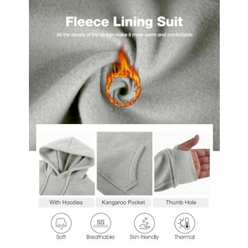 Flygo Women's Fleece 2 Piece Sweatsuit for Maximum Comfort