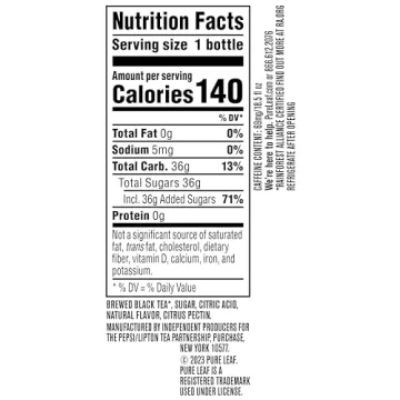 Pure Leaf Blackberry Iced Tea Pack of 12 Bottles