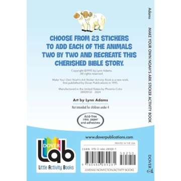 Make Your Own Noah's Ark with 23 Stickers for Creative Kids