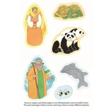 Make Your Own Noah's Ark with 23 Stickers for Kids