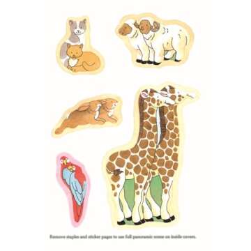 Make Your Own Noah's Ark with 23 Stickers for Kids