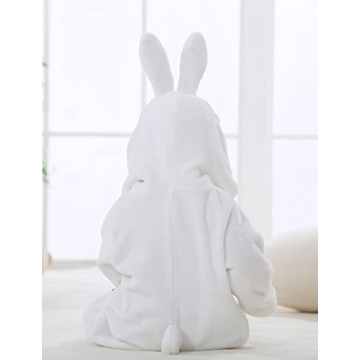 Cute Baby White Rabbit Costume for Winter Fun