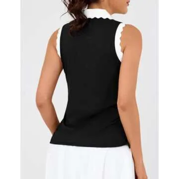Stylish Women's Sleeveless Golf Shirt with UV Protection