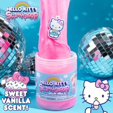 Hello Kitty SLIMYGLOOP 8oz Scented Slime with Charm