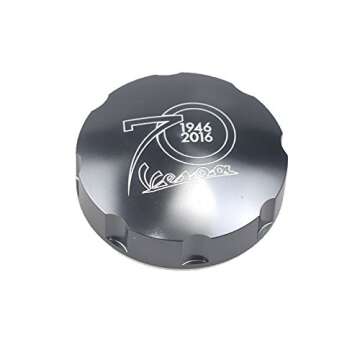 PRO-KODASKIN Gas Fuel Tank Filler Cap for VESPA GTS GTV LX Primavera Sprint 70th Anniversary (Titani...