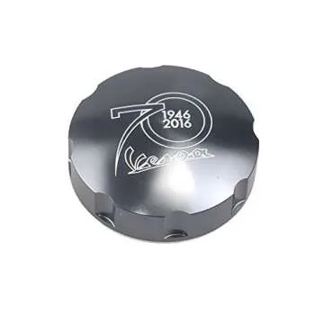 PRO-KODASKIN Gas Fuel Tank Filler Cap for VESPA GTS GTV LX Primavera Sprint 70th Anniversary (Titani...