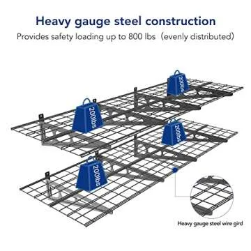 FLEXIMOUNTS 2-Pack 2x6ft Heavy-Duty Garage Shelving