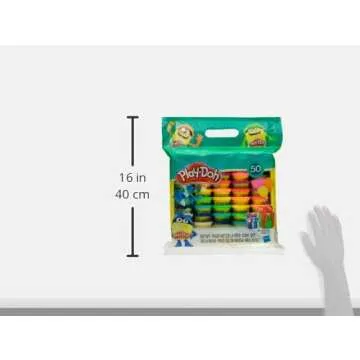 Play-Doh Modeling Compound 50- Value Pack Case of Colors , Non-Toxic , Assorted Colors , 1-Ounce Cans