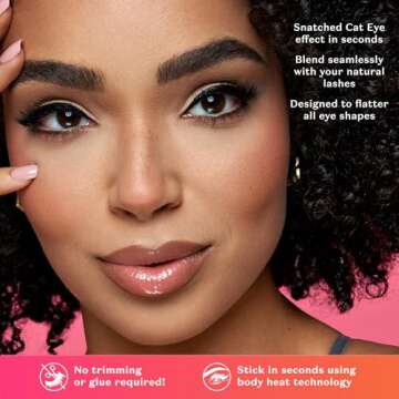 Lilly Lashes Self Adhesive Half Lashes - Easy & Reusable