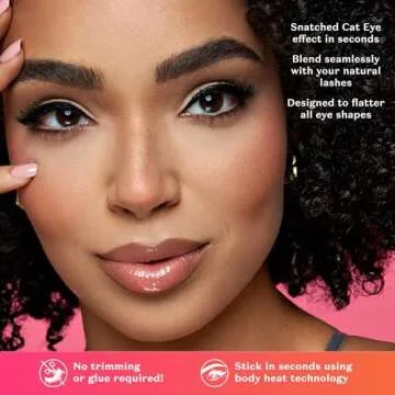 Lilly Lashes Self Adhesive Half Lashes - Easy & Reusable