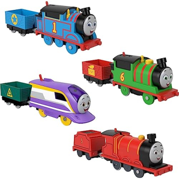 Engaging Thomas & Friends Motorized Toy Train Set of 4 for Kids Aged 3+ Years
