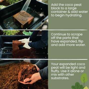 MagJo Naturals 100% Pure Coco Coir for Thriving Gardens