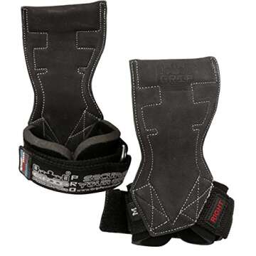 Lifting Grips PRO Weight Gloves Heavy Duty Barbell Gymnastics Straps Alternative to Power Hooks Deadlifts Adjustable Neoprene Padded Wrist Wrap