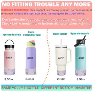 WK IEASON Silicone Boot – Protect Your Hydro Flask 32OZ 40OZ