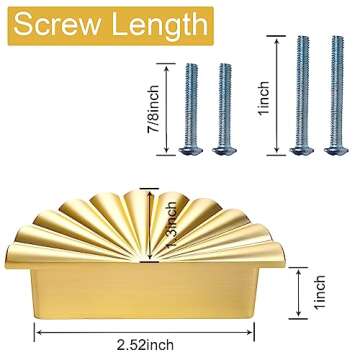 Stance Tuning Gold Cabinet Handles - 6Pcs Elegant Pulls