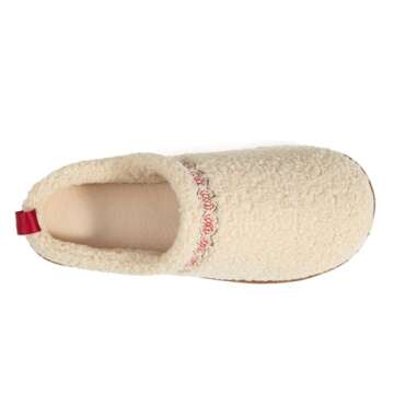 LazyStep Women's Fuzzy Platform House Slippers, Braid Mini Boots with Memory Foam, Slip-on Warm Fluffy Indoor Outdoor House Shoes(Beige, Size 9-10)