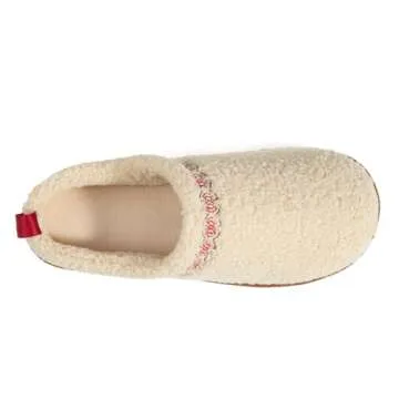 LazyStep Women's Fuzzy Platform House Slippers, Braid Mini Boots with Memory Foam, Slip-on Warm Fluffy Indoor Outdoor House Shoes(Beige, Size 9-10)