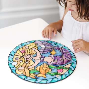 Melissa & Doug Stained Glass Made Easy Activity Kit: Mermaids - 140+ Stickers