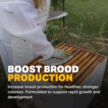 Mann Lake Ultra Bee Pollen Substitute Patties, High Protein, Boosts Brood, Healthy Colony, Beekeeper...