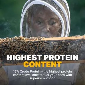 Mann Lake Ultra Bee Pollen Substitute Patties, High Protein, Boosts Brood, Healthy Colony, Beekeeper Essential, Free from Animal by-Products, Rich in Vitamins & Amino Acids, 10 Lbs