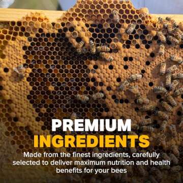 Mann Lake Ultra Bee Pollen Substitute Patties, High Protein, Boosts Brood, Healthy Colony, Beekeeper Essential, Free from Animal by-Products, Rich in Vitamins & Amino Acids, 10 Lbs