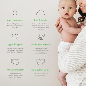 Believe Bamboo Diapers 100% Natural Soft Absorbent Size 4