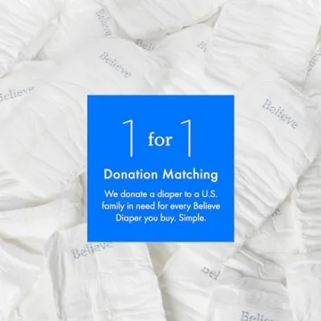 Believe Bamboo Diapers 100% Natural Soft Absorbent Size 4