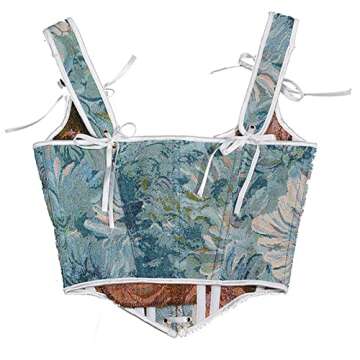 NaRHbrg Women's Sexy Floral Crop Top - Perfect for Parties