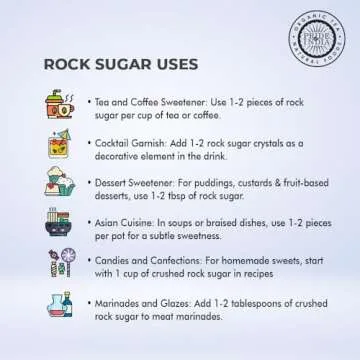 Pride Of India - Natural Crystal Rock Sugar Whole - 12 oz (340 gm) Medium Dual Sifter Jar - Authentic Indian Sugar Crystals - Used to Sweeten Milk or Tea - Offers Best Value for Money