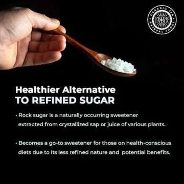 Pride Of India - Natural Crystal Rock Sugar Whole - 12 oz (340 gm) Medium Dual Sifter Jar - Authentic Indian Sugar Crystals - Used to Sweeten Milk or Tea - Offers Best Value for Money