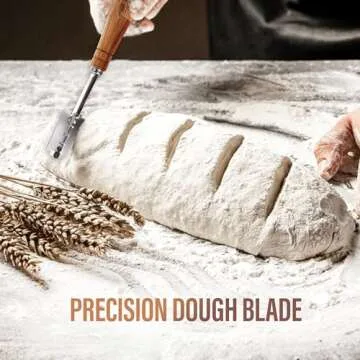 RICCLE Bread Lame Slashing Tool, Dough Scoring Knife with 15 Razor Blades and Storage Cover