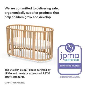 Stokke Sleepi Bed - Stylish Oval Crib for Ages 0-5