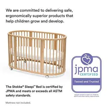 Stokke Sleepi Bed - Stylish Oval Crib for Ages 0-5