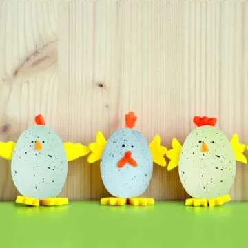 Winlyn 40 Pcs Easter Eggs Artificial Speckled Foam Eggs Pastel Green Blue Decorative Eggs 2.1" for Neutral Spring Easter Table Decor Bowl Basket Filler DIY Wreath Party Favor