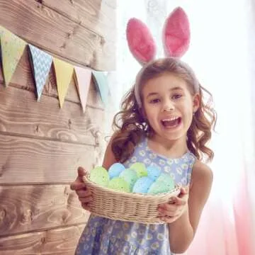 Winlyn 40 Pcs Easter Eggs Artificial Speckled Foam Eggs Pastel Green Blue Decorative Eggs 2.1" for Neutral Spring Easter Table Decor Bowl Basket Filler DIY Wreath Party Favor