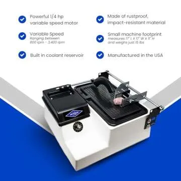 Hi-Tech Diamond 6" Lapidary Saw for Rock, Glass, and More