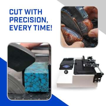 Hi-Tech Diamond 6" Lapidary Saw for Rock, Glass, and More