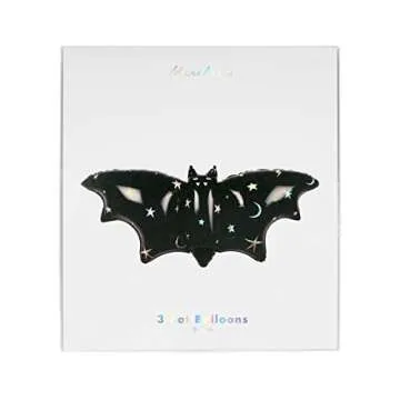 Meri Meri Sparkle Bat Foil Balloons for All Occasions