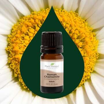 Plant Therapy Roman Chamomile Essential Oil 100% Pure, Undiluted, Natural Aromatherapy, Therapeutic Grade 5 mL (1/6 oz)