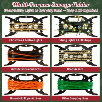 Christmas Lights Storage Holder for Easy Organization