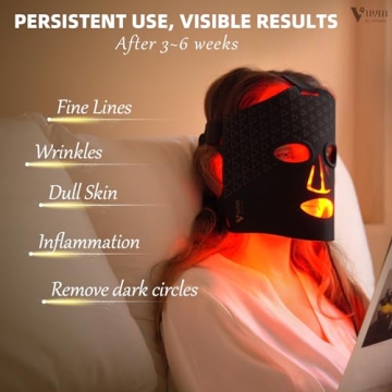 Lightweight Red Light Therapy Mask for Skin Brightening