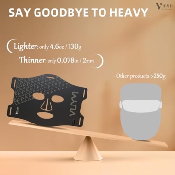 Lightweight Red Light Therapy Mask for Skin Brightening