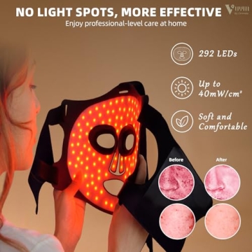 Lightweight Red Light Therapy Mask for Skin Brightening