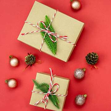 G2PLUS Cotton Gift Wrapping String 328 Feet for Crafts