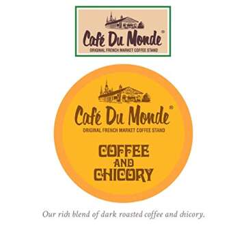 Cafe Du Monde Dark Roast Coffee Pods 72 Count