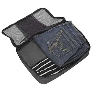 eBags Classic Medium 3 Piece Packing Cube Set (Aquamarine)