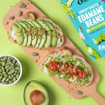 The Only Bean Edamame Dry Roasted Low Carb Snacks (Ranch), Vegan Gluten Free Snacks, Healthy Snacks for Kids and Adults, High Protein Snacks, Keto Snacks, Low Calorie, Diabetic Snacks, 4oz (Pack of 3)